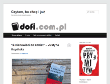Tablet Screenshot of dofi.com.pl